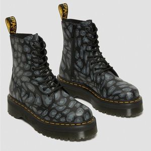 Dr. Martens Jadon Boot Leopard Print Platforms (Unisex) New Without Box